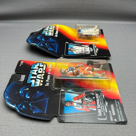 Kenner 1995 Star Wars The Power o/t Force Luke Skywalker & R2-D2 - Picture 5 of 6